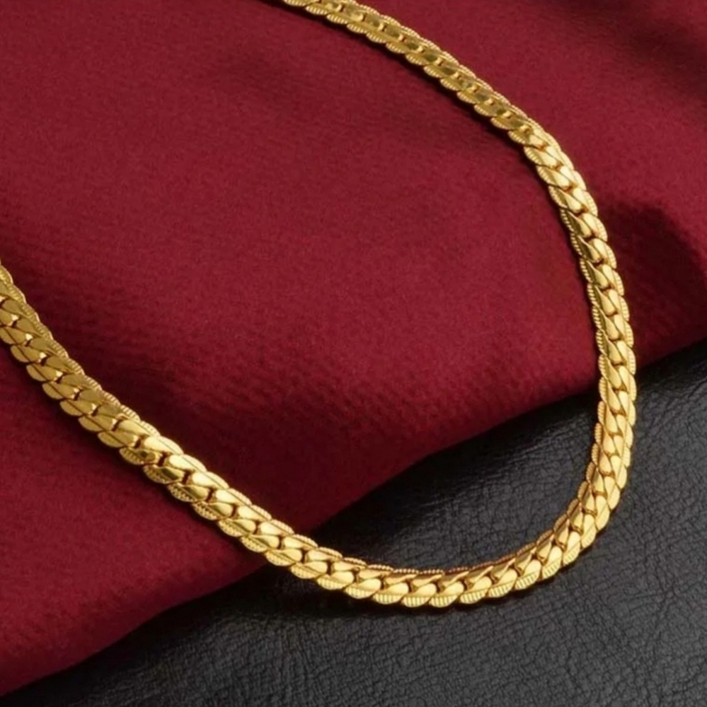 18k gold necklace 60cm